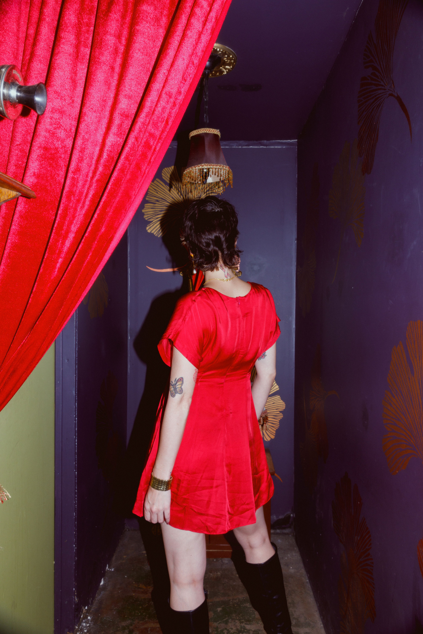 SCARLET LETTER BUTTERFLY DRESS