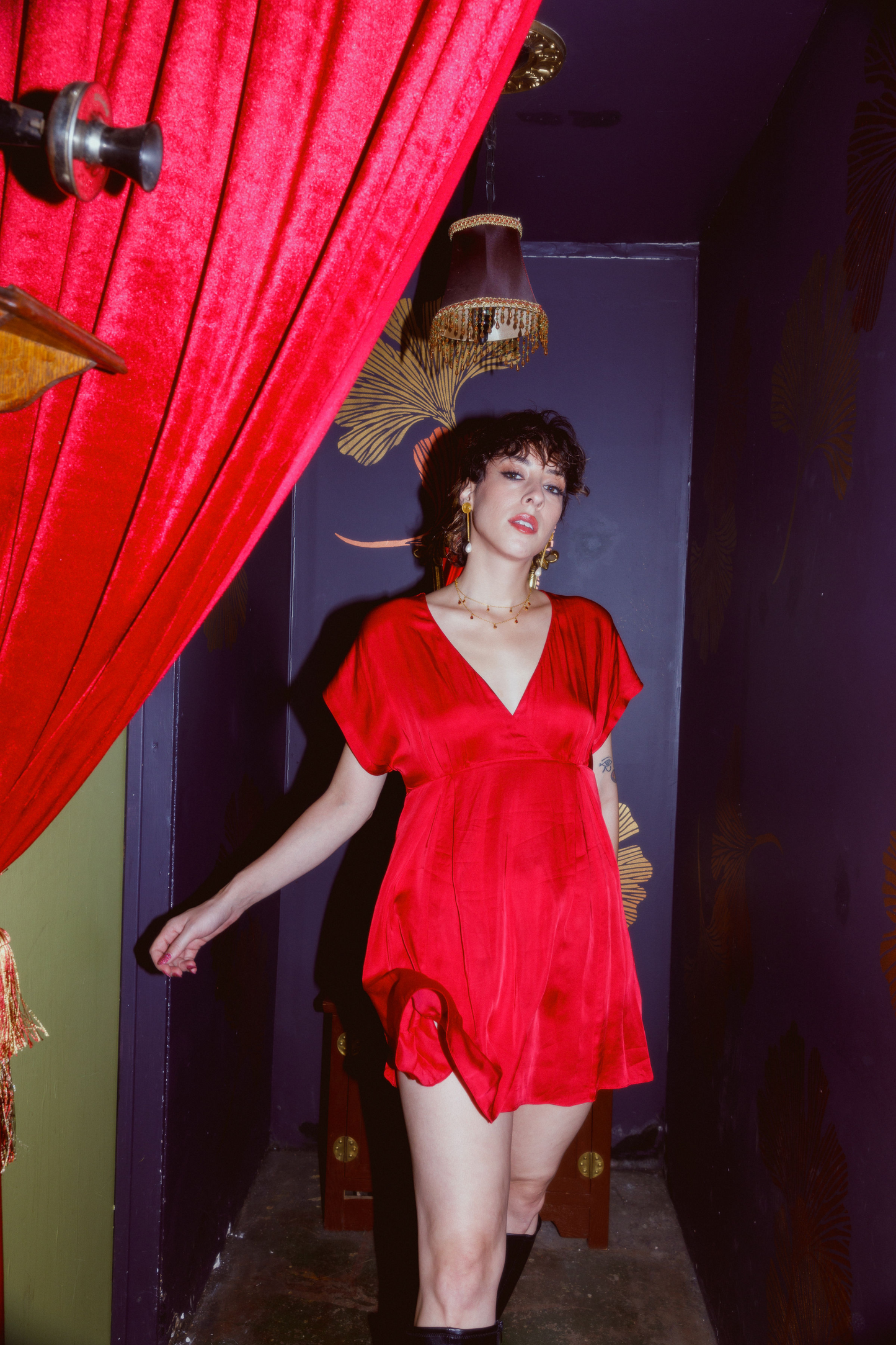 SCARLET LETTER BUTTERFLY DRESS