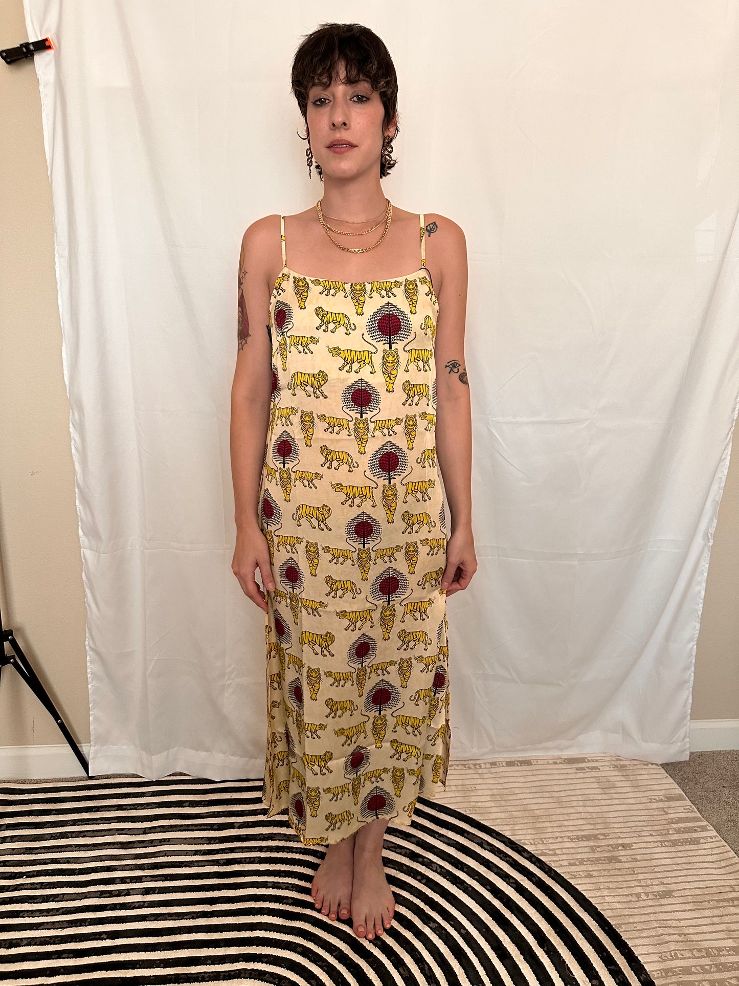 ROYAL TIGER SLIP DRESS