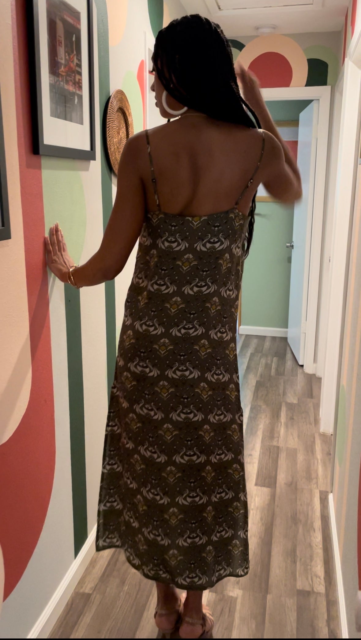 PASSIONATE PEACOCKS SLIP DRESS