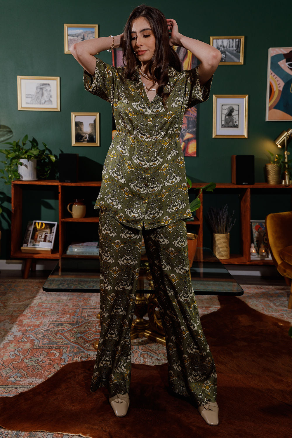 PASSIONATE PEACOCKS TWO PIECE SET