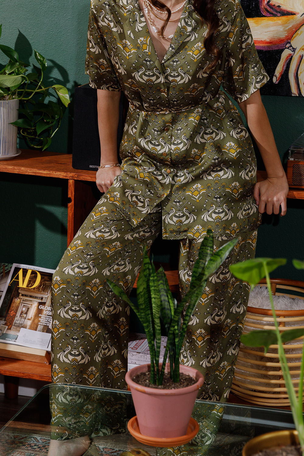 PASSIONATE PEACOCKS TWO PIECE SET