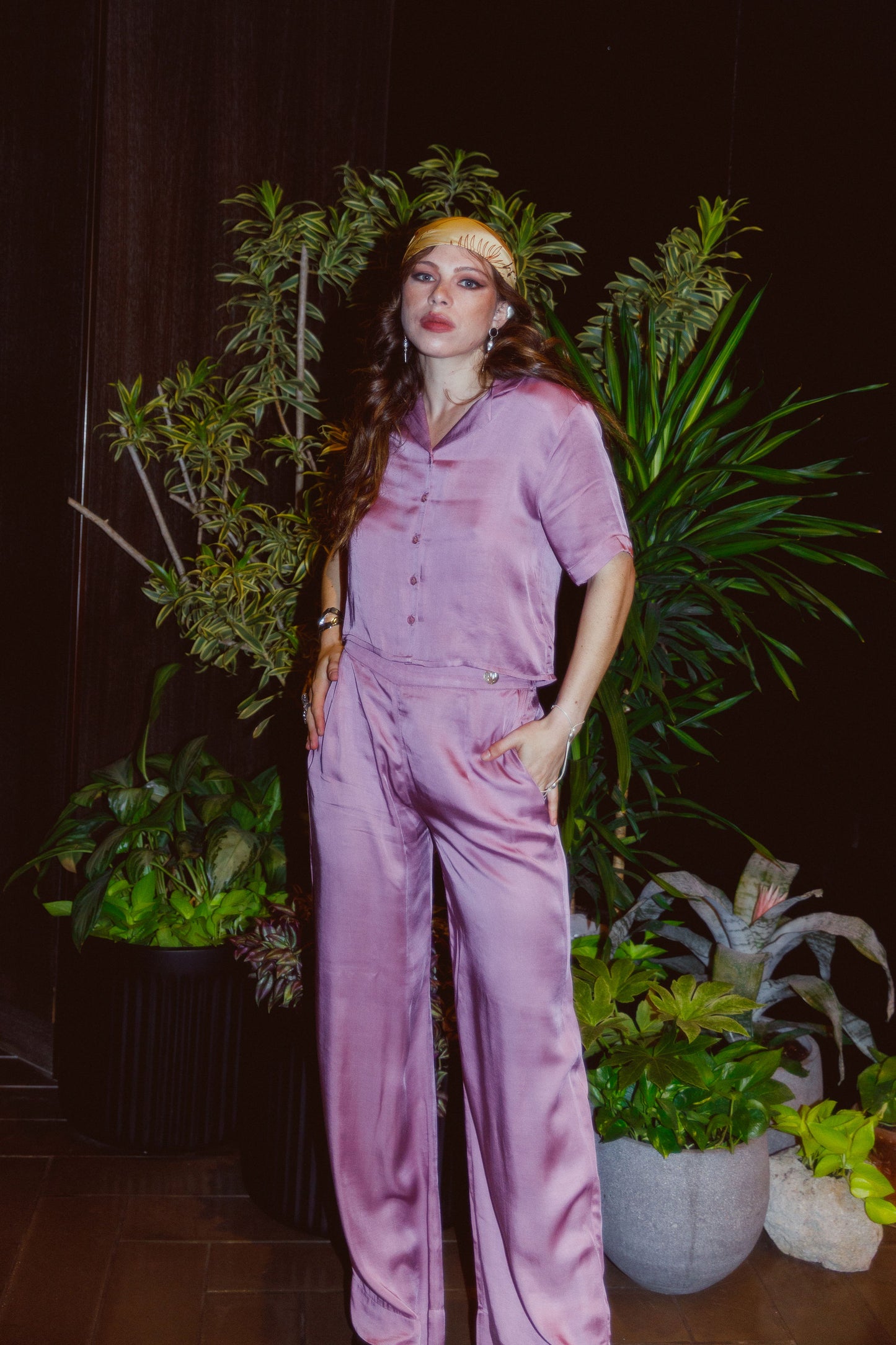 PURPLE HAZE PALAZZO PANTS