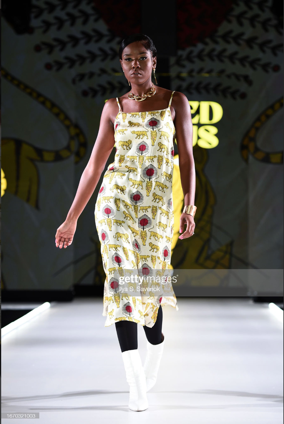ROYAL TIGER SLIP DRESS