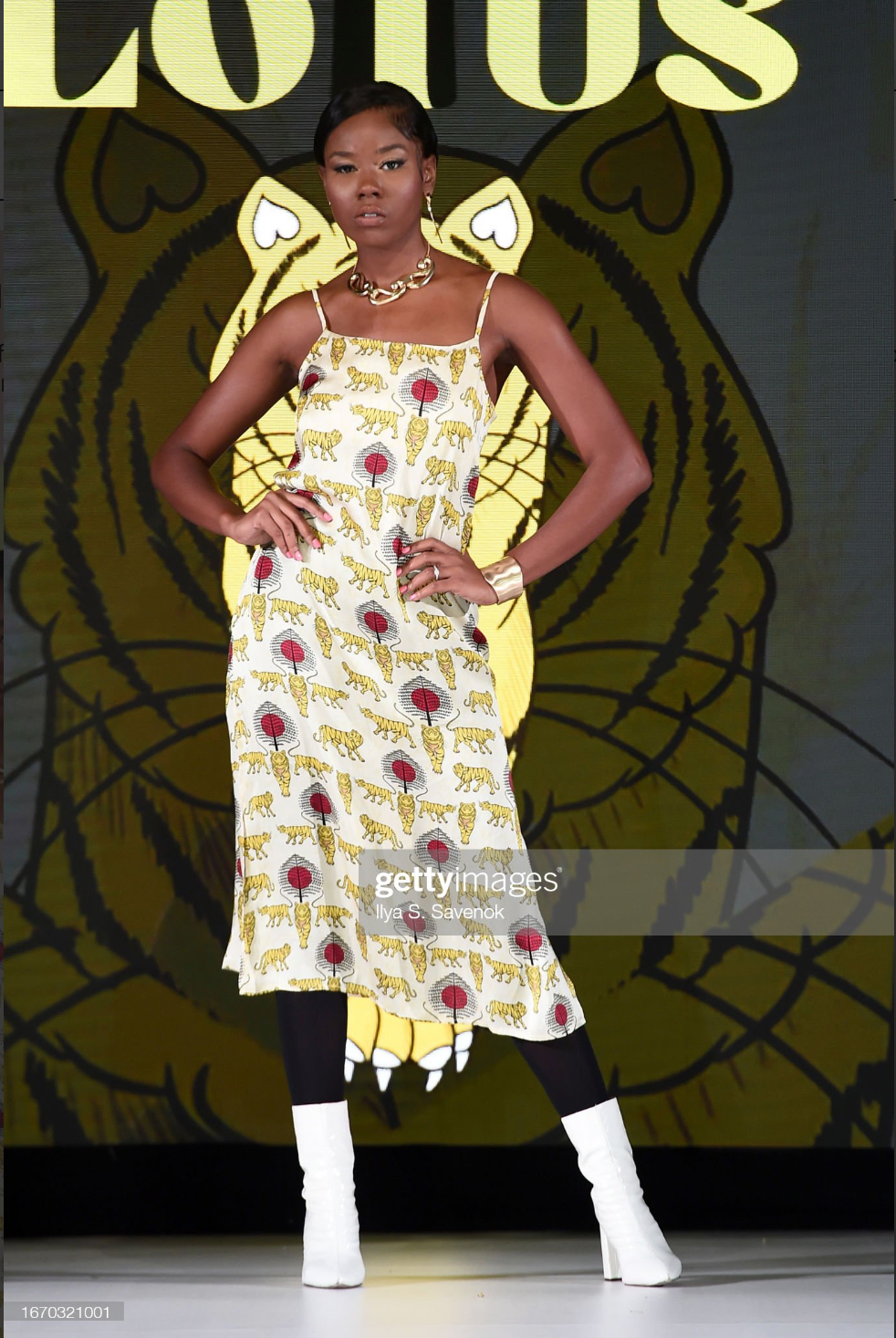 ROYAL TIGER SLIP DRESS