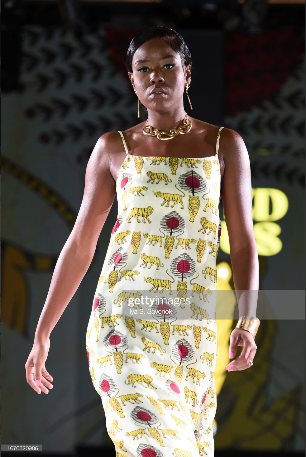 ROYAL TIGER SLIP DRESS