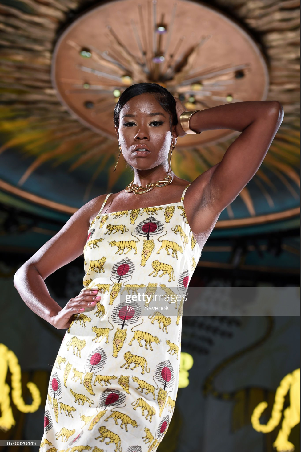ROYAL TIGER SLIP DRESS