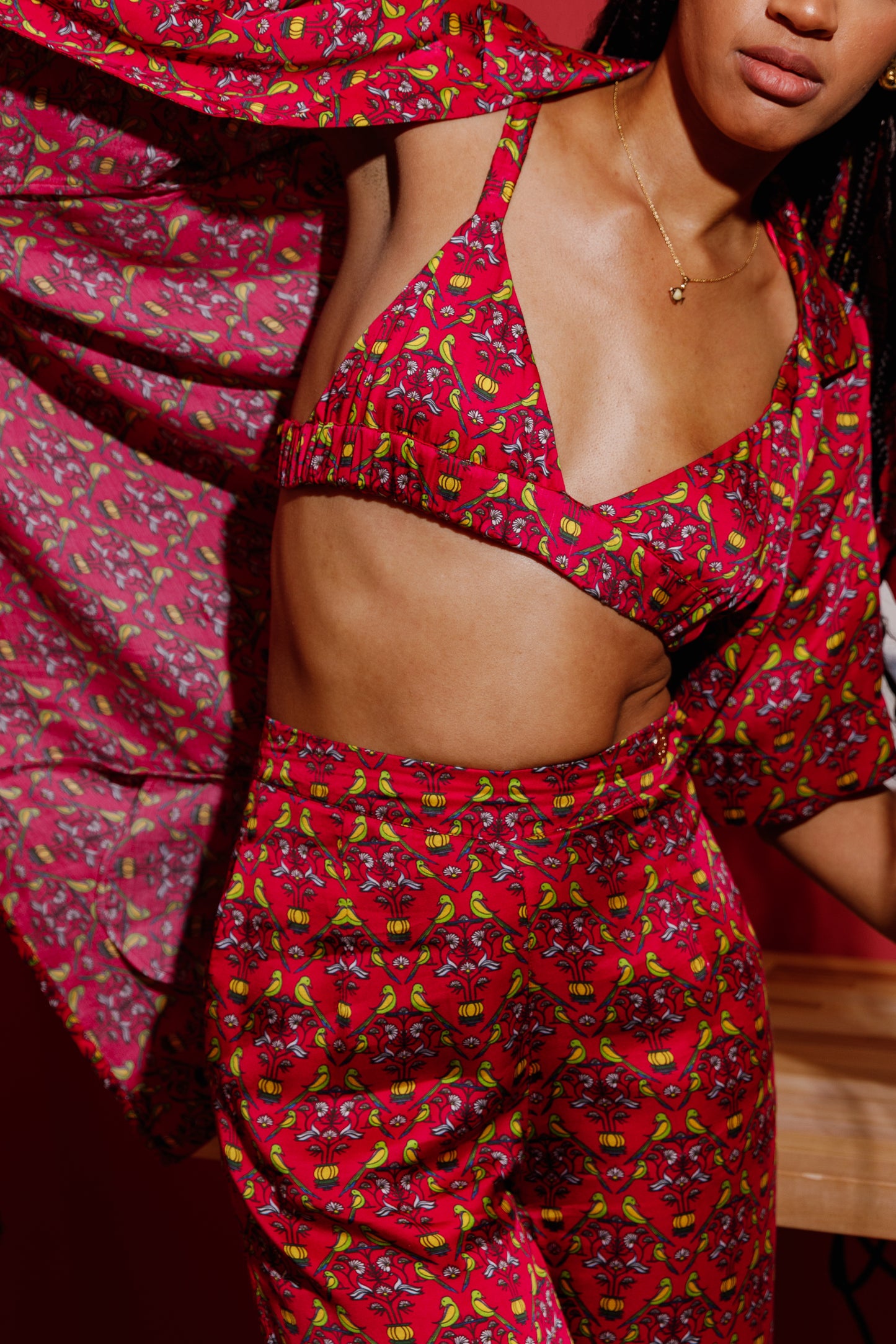 PLAYFUL PARROTS PALAZZO PANTS