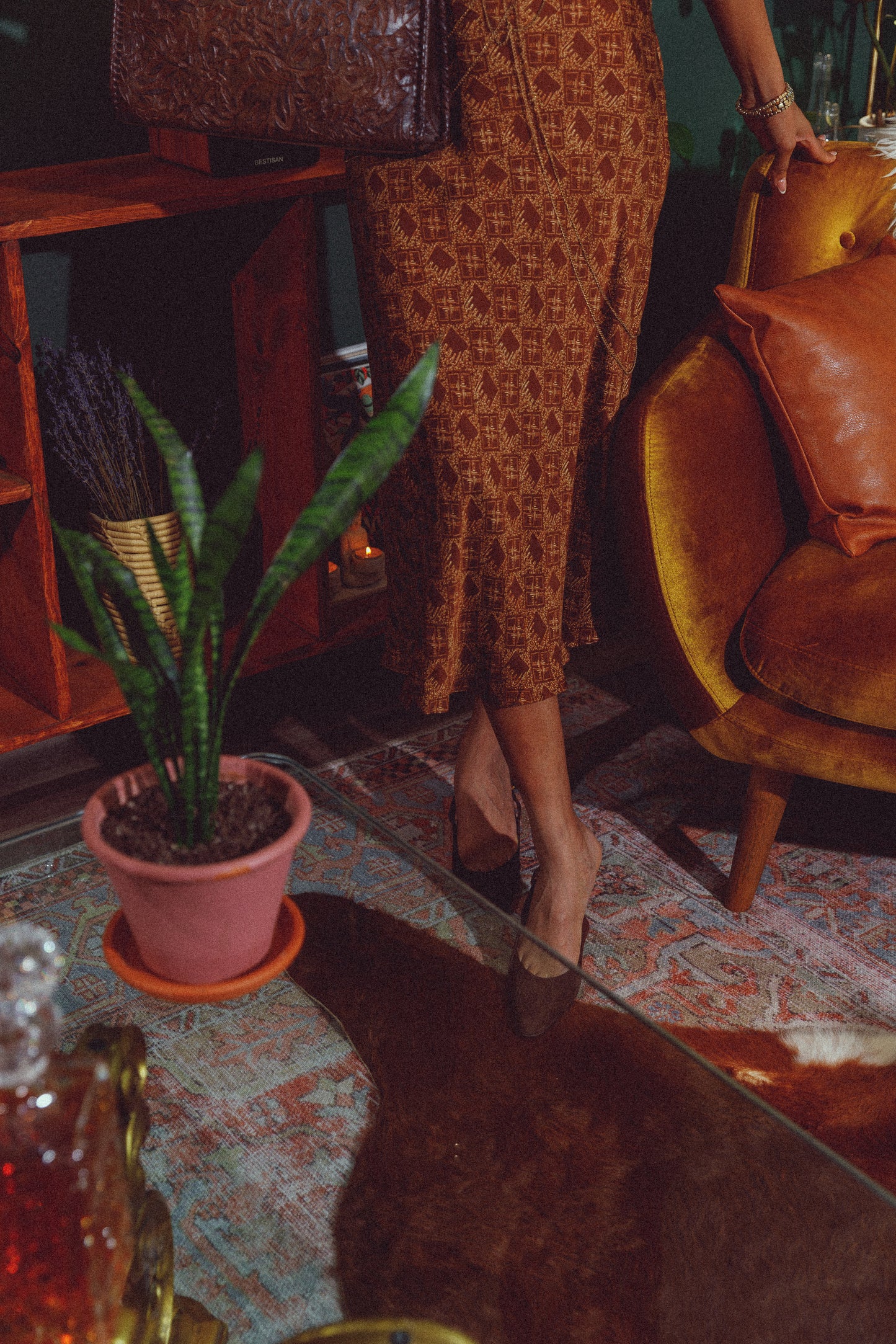 EARTHY ELEPHANTS MIDI SKIRT