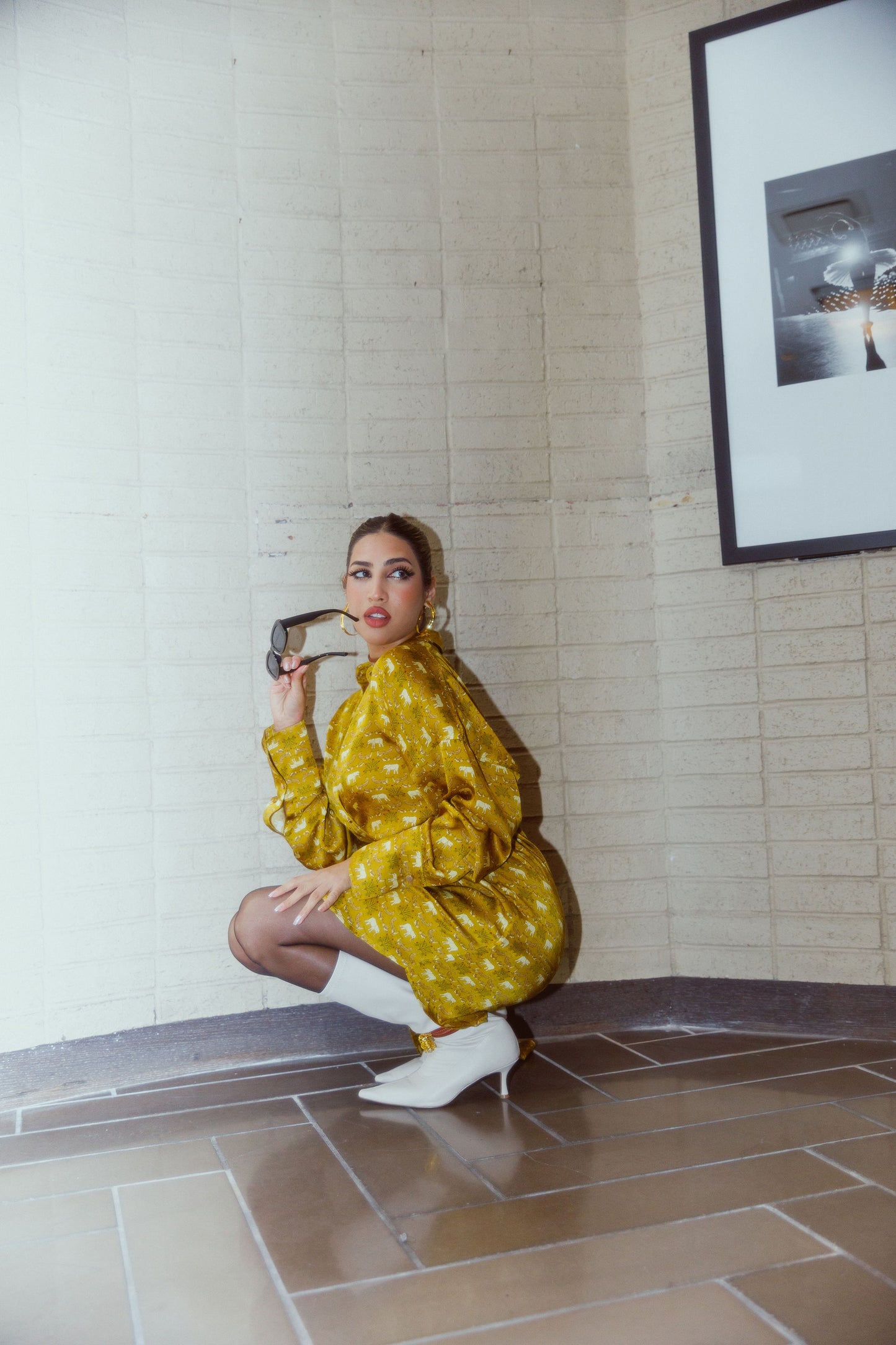 ELEPHANT ENERGY BUTTON-DOWN DRESS