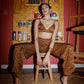 EARTHY ELEPHANTS PALAZZO PANTS