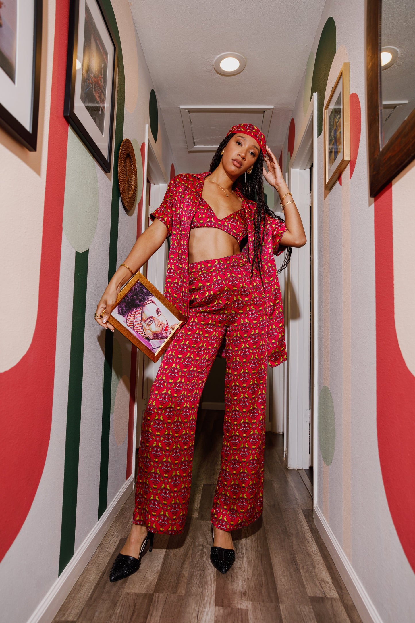 PLAYFUL PARROTS PALAZZO PANTS