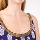 Close up of Aari work on Phool Talaab Kurta